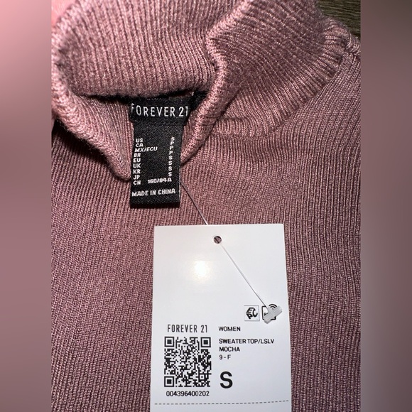 Forever 21 Ribbed Ladder Cutout Sweater - Purple - Size Small - NEW With Tag - Picture 8 of 8